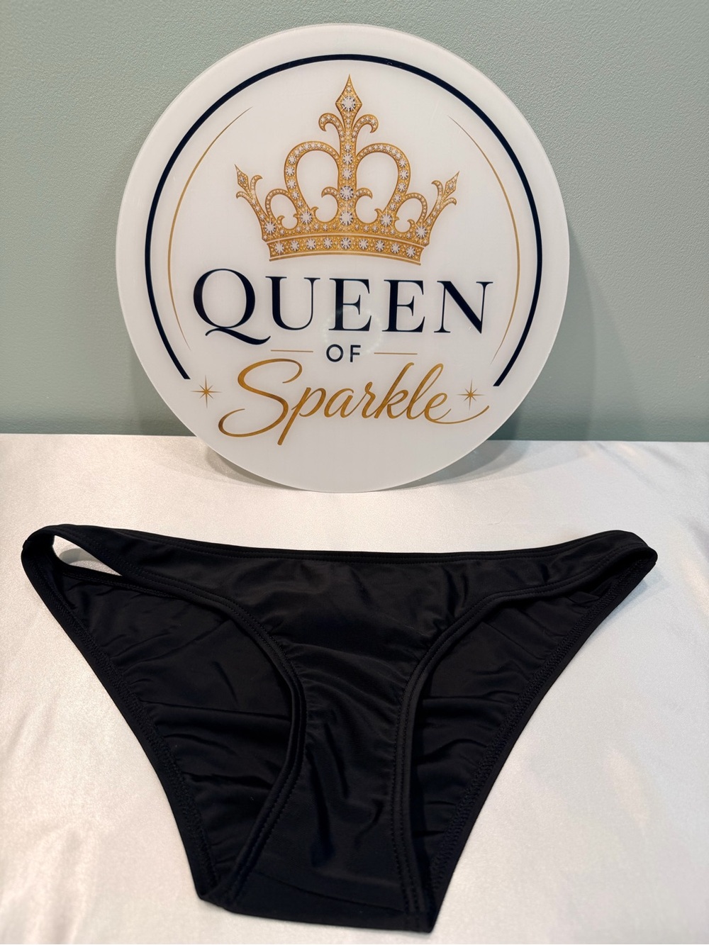Damsel Black Women's Bikini Bottom NWOT Medium